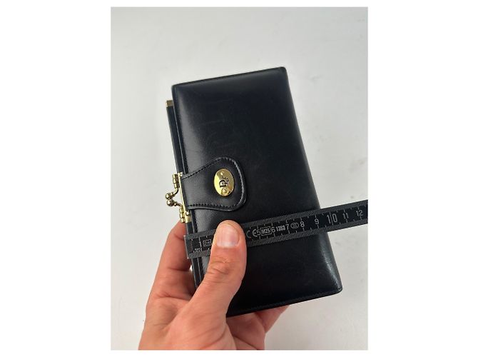 Vintage Dior Leather Wallet Black - view 10