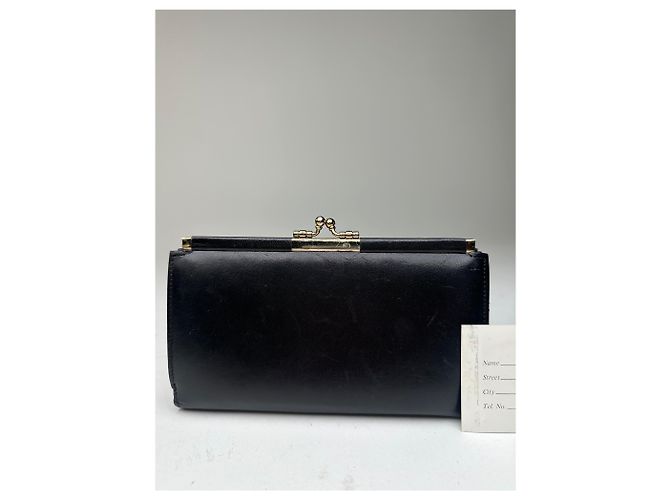 Vintage Dior Leather Wallet Black - view 12