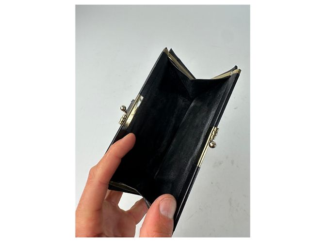 Vintage Dior Leather Wallet Black - view 8
