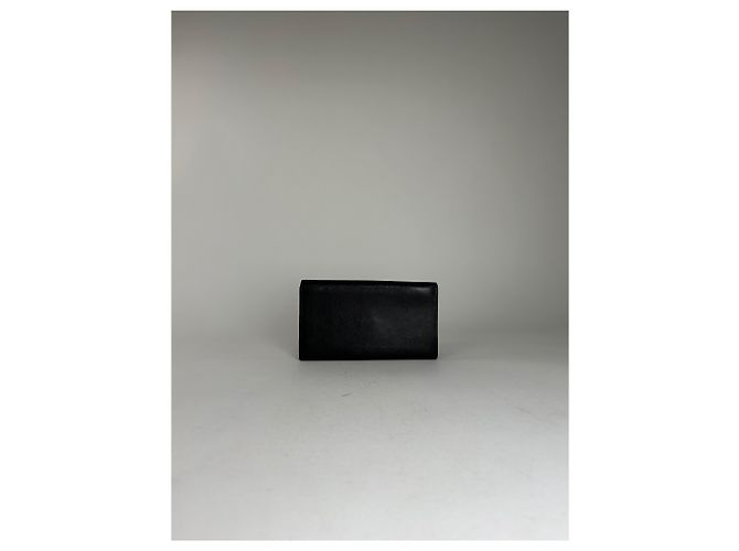 Givenchy Ledergeldbörse in Schwarz mit goldfarbenem Logo-Detail - Ansicht 10