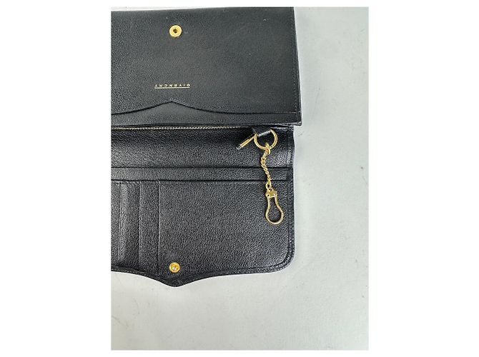Givenchy Ledergeldbörse in Schwarz mit goldfarbenem Logo-Detail - Ansicht 5