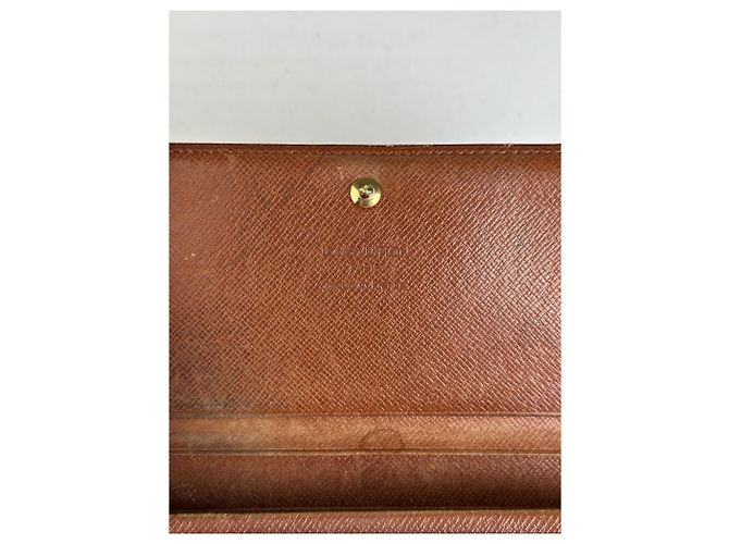 Portafoglio Louis Vuitton in tela Monogram marrone - vista 4
