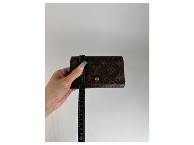 Portafoglio Louis Vuitton in tela Monogram marrone - vista 8