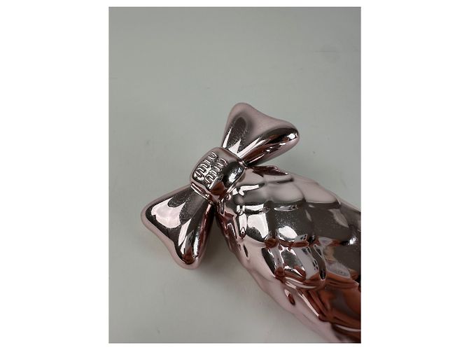 Miu Miu Pink Metal Bow-Shaped Decorative Object - view 3