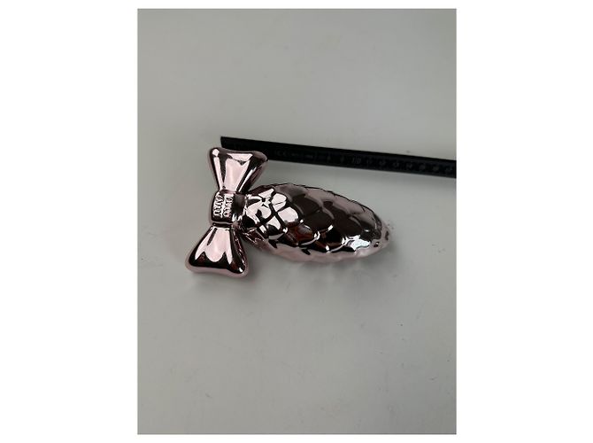 Miu Miu Pink Metal Bow-Shaped Decorative Object - view 4