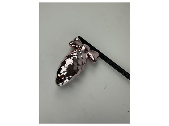 Miu Miu Pink Metal Bow-Shaped Decorative Object - view 6