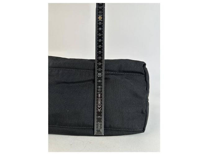 Borsa a tracolla Gucci in nylon nero con sacchetto protettivo - vista 15