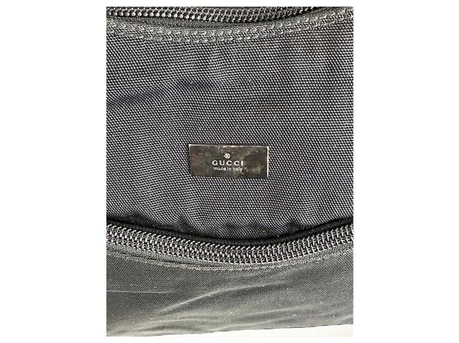 Borsa a tracolla Gucci in nylon nero con sacchetto protettivo - vista 9