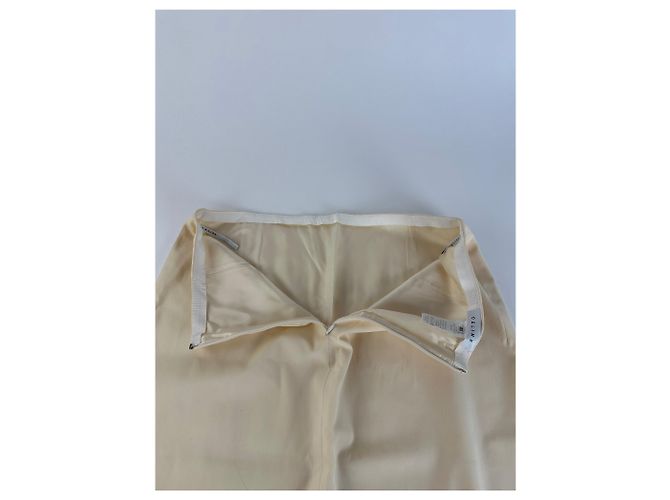 Céline Saia de lã Celine com mistura de creme e detalhe de fenda - vista 12
