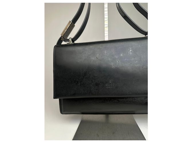 Gucci Black Leather Shoulder Bag - view 8