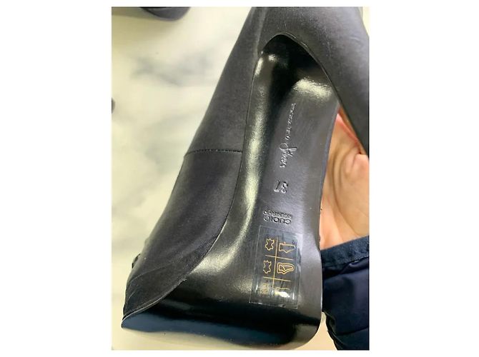 Tosca Blu Stilettos negros adornados con strass Azul marino - vista 5