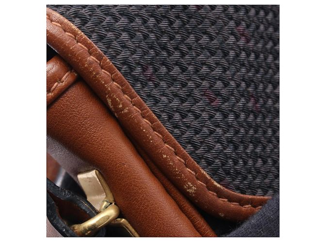 Borsa a tracolla marrone e grigia Yves Saint Laurent - vista 12