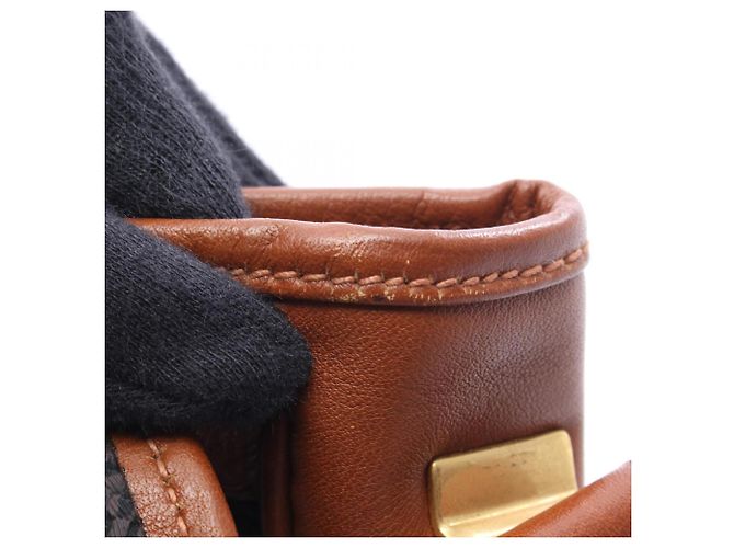 Borsa a tracolla marrone e grigia Yves Saint Laurent - vista 5