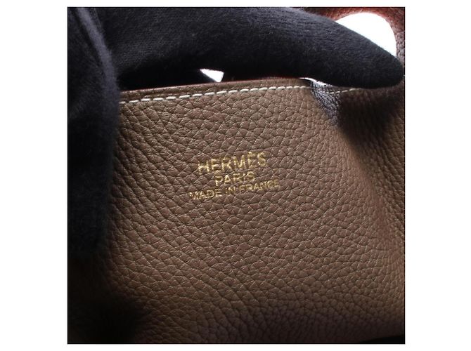 Hermès Borsa Tote Hermes Double Sens 45 Arancione - vista 4