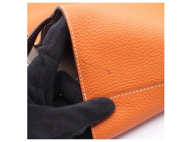 Hermès Borsa Tote Hermes Double Sens 45 Arancione - vista 8