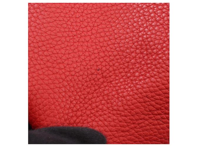 Hermès Borsa Tote Reversibile Hermes Double Sens 45 Rouge Casaque Rosso Arancione - vista 11