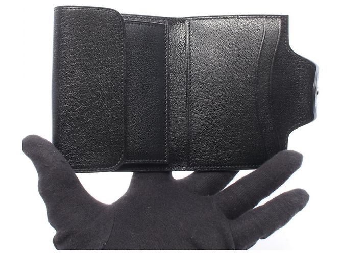 Hermès Hermes Iliade Compact Black Tri-fold Wallet - Ansicht 3