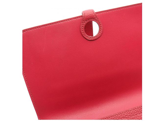 Hermès Portafoglio lungo pieghevole Hermes Dogon GM Duo Ruby Bordò - vista 7