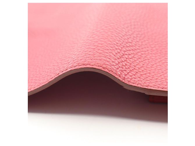 Hermès Portafoglio lungo pieghevole Hermes Dogon GM Duo Ruby Bordò - vista 8