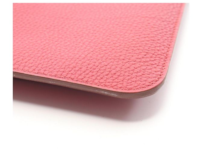 Hermès Portafoglio lungo pieghevole Hermes Dogon GM Duo Ruby Bordò - vista 9