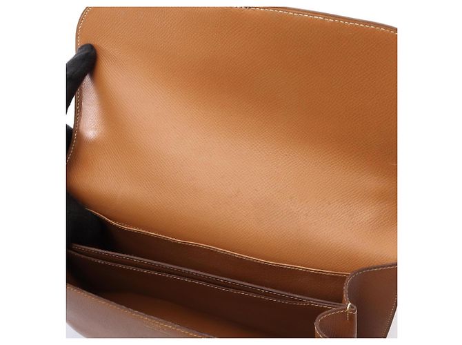 Hermès Borsa a Spalla Hermes Dolly Gold Marrone - vista 11