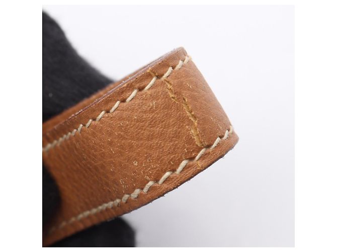 Hermès Borsa a Spalla Hermes Dolly Gold Marrone - vista 13