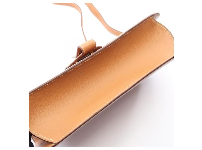 Hermès Borsa a Spalla Hermes Dolly Gold Marrone - vista 14