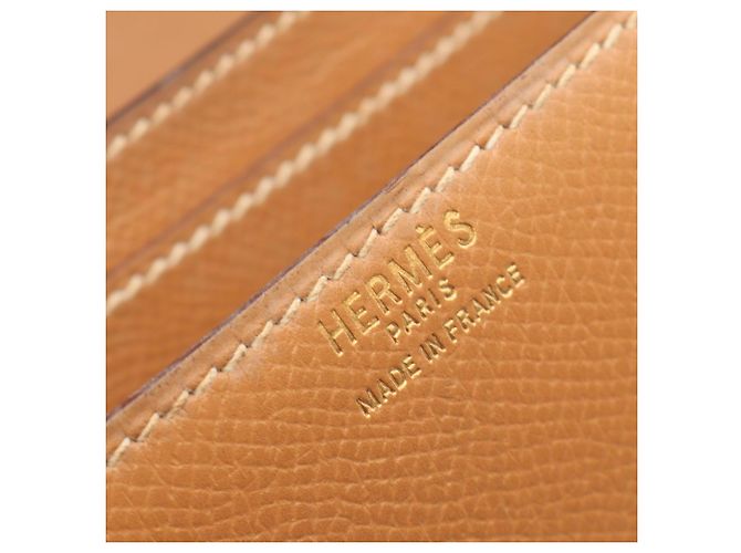 Hermès Borsa a Spalla Hermes Dolly Gold Marrone - vista 4