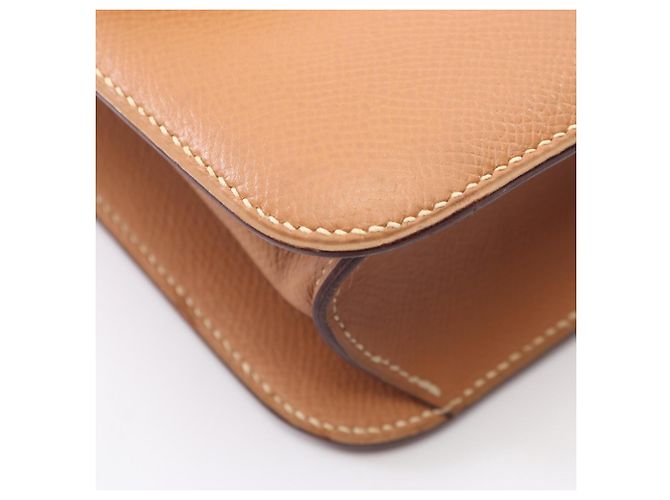 Hermès Borsa a Spalla Hermes Dolly Gold Marrone - vista 9