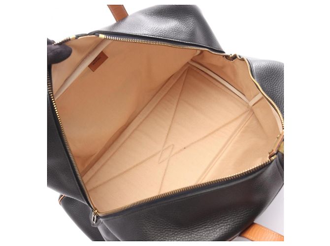 Hermès Borsa a mano Boston Hermes Victoria 43 Marrone Nero - vista 3