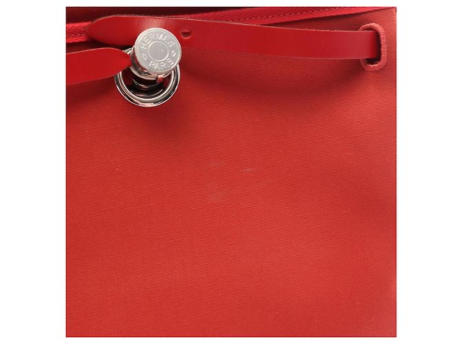 Hermès Borsa 2-Way Hermes Herbag Zip PM Rosa Rosso Bordò - vista 10