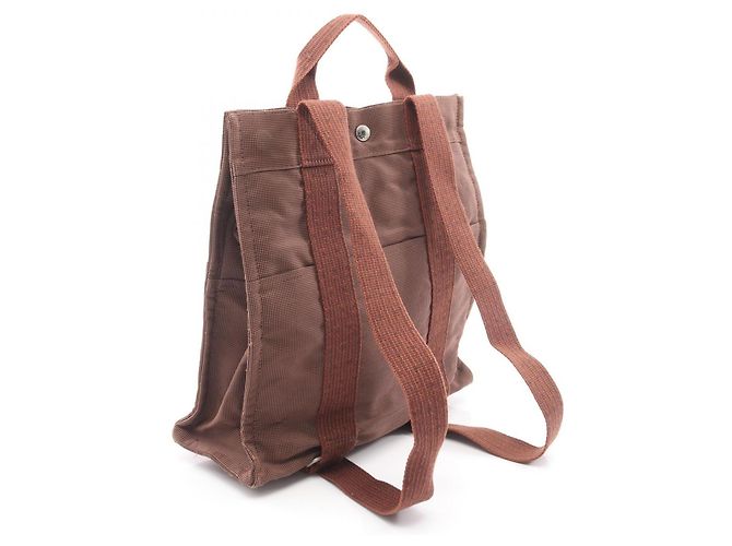 Hermès Zaino Hermes Herline Ad MM Marrone - vista 2