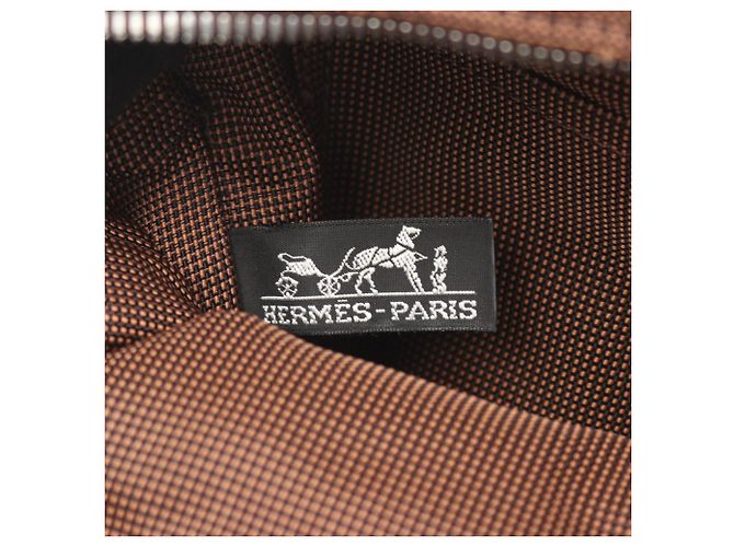 Hermès Zaino Hermes Herline Ad MM Marrone - vista 4