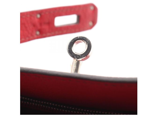 Hermès Hermes Jypsiere 28 Schultertasche Rot Bordeaux - Ansicht 8