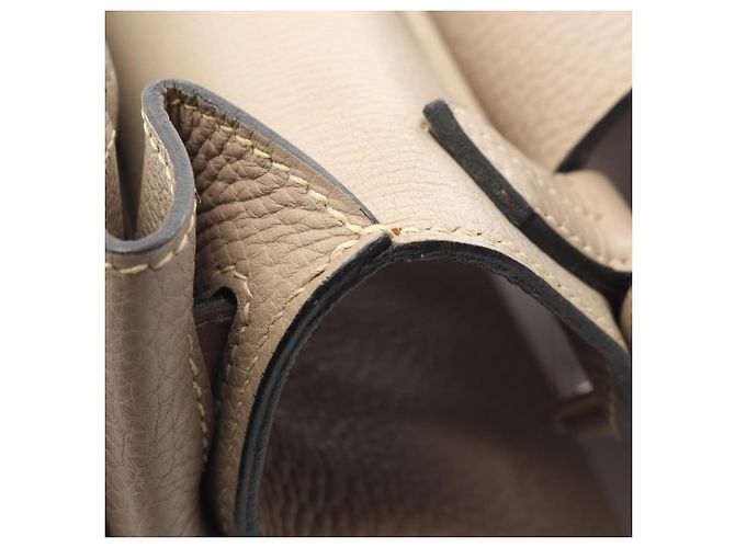Hermès Borsa Hermes Jypsiere 34 Tourterelle Grey Beige - vista 9