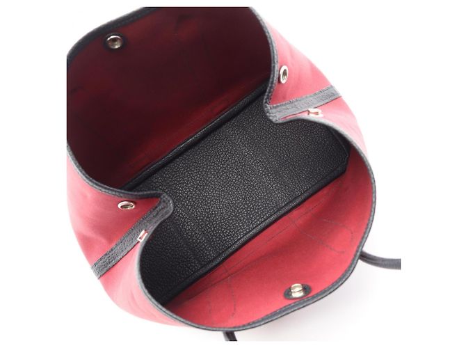 Hermès Borsa Tote Hermes Garden Party TPM Rosso Blu Bordò Blu navy - vista 3