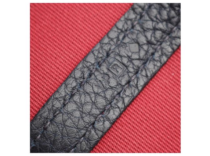 Hermès Borsa Tote Hermes Garden Party TPM Rosso Blu Bordò Blu navy - vista 5