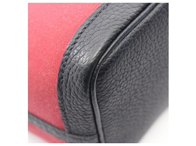 Hermès Borsa Tote Hermes Garden Party TPM Rosso Blu Bordò Blu navy - vista 7