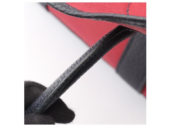 Hermès Borsa Tote Hermes Garden Party TPM Rosso Blu Bordò Blu navy - vista 9