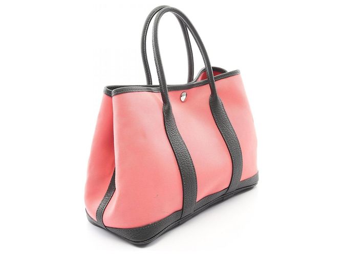 Hermès Borsa Tote Hermes Garden Party TPM Rosa Verde Verde scuro - vista 2