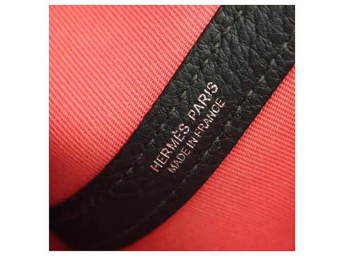 Hermès Borsa Tote Hermes Garden Party TPM Rosa Verde Verde scuro - vista 4