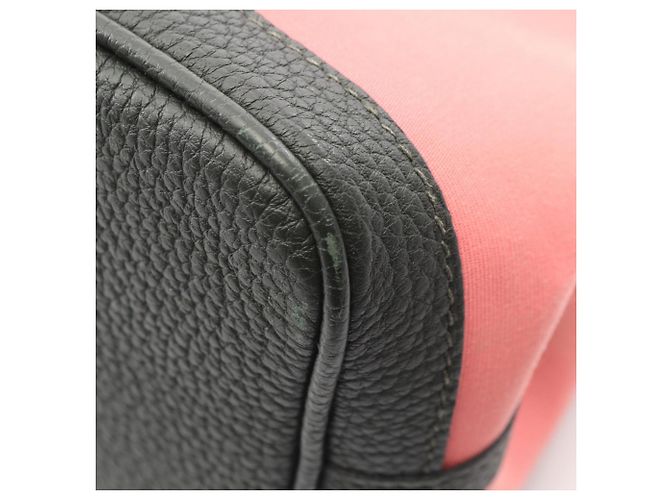 Hermès Borsa Tote Hermes Garden Party TPM Rosa Verde Verde scuro - vista 7