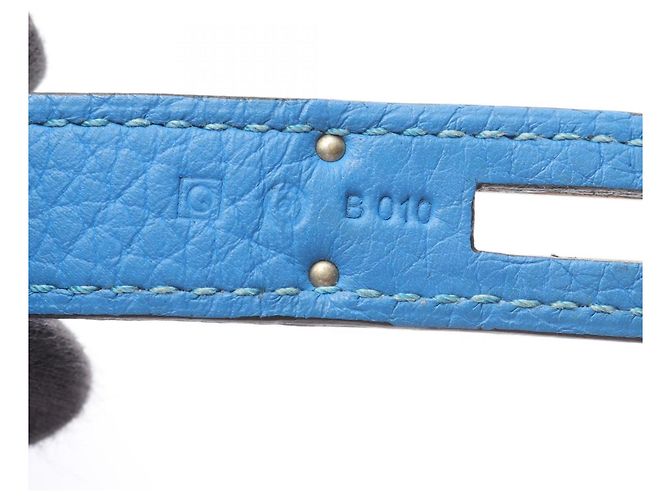 Hermès Borsa a Spalla Hermes Jypsiere 28 Blu - vista 5