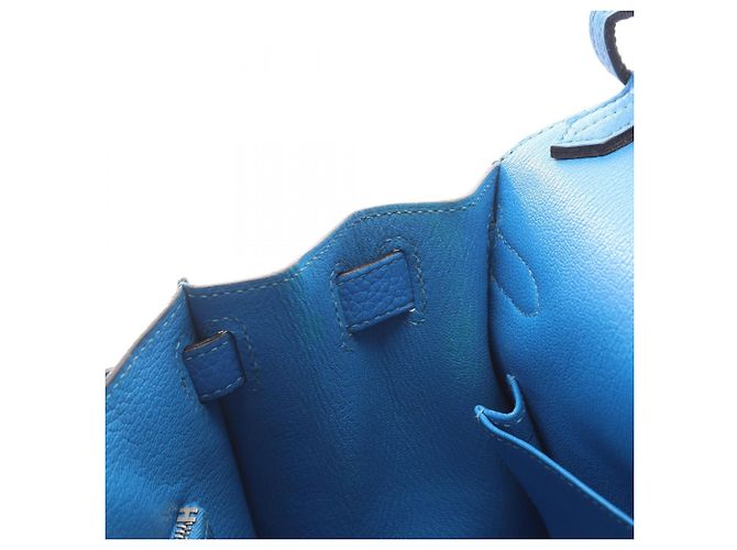 Hermès Borsa a Spalla Hermes Jypsiere 28 Blu - vista 6