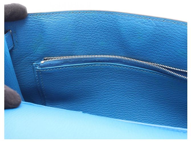 Hermès Borsa a Spalla Hermes Jypsiere 28 Blu - vista 8