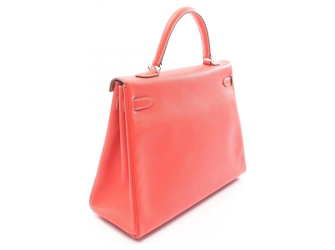 Hermès Borsa Hermes Candy Kelly 35 Marrone Rosa - vista 2