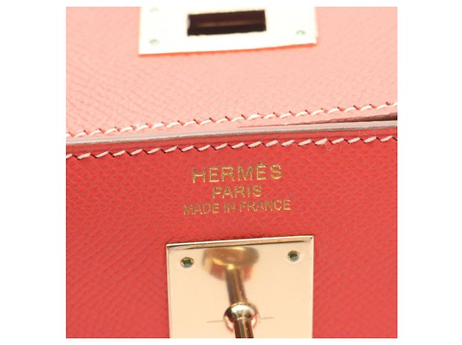Hermès Borsa Hermes Candy Kelly 35 Marrone Rosa - vista 4
