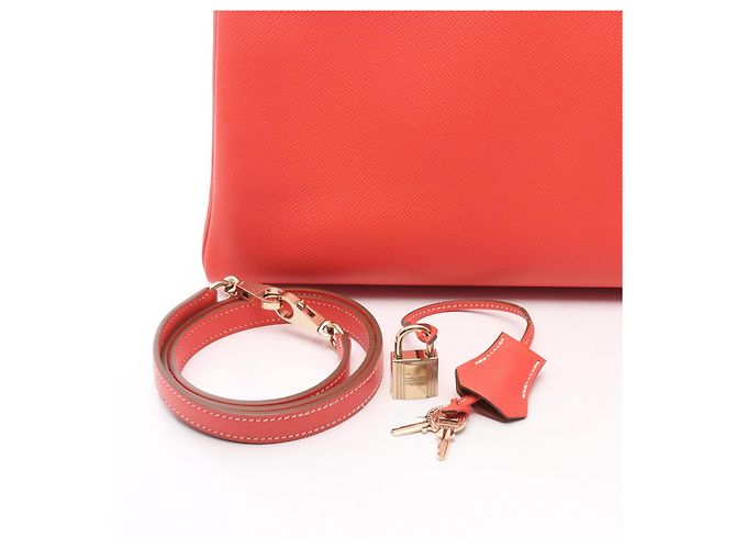 Hermès Borsa Hermes Candy Kelly 35 Marrone Rosa - vista 6