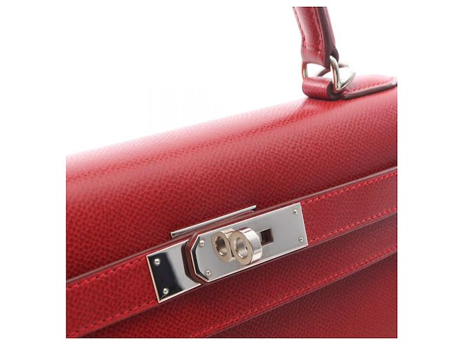 Hermès Borsa Hermes Kelly 28 Rouge Vif Rosso - vista 11