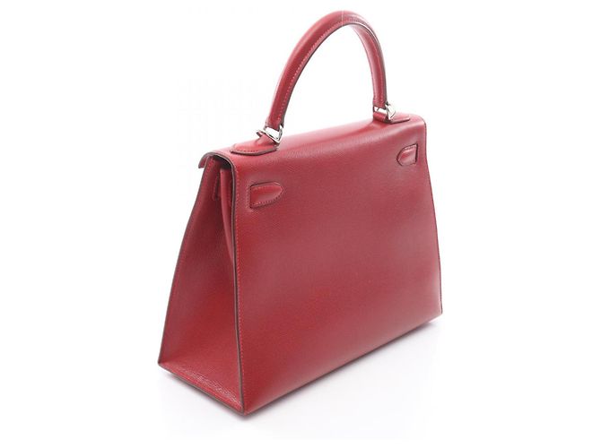 Hermès Borsa Hermes Kelly 28 Rouge Vif Rosso - vista 2